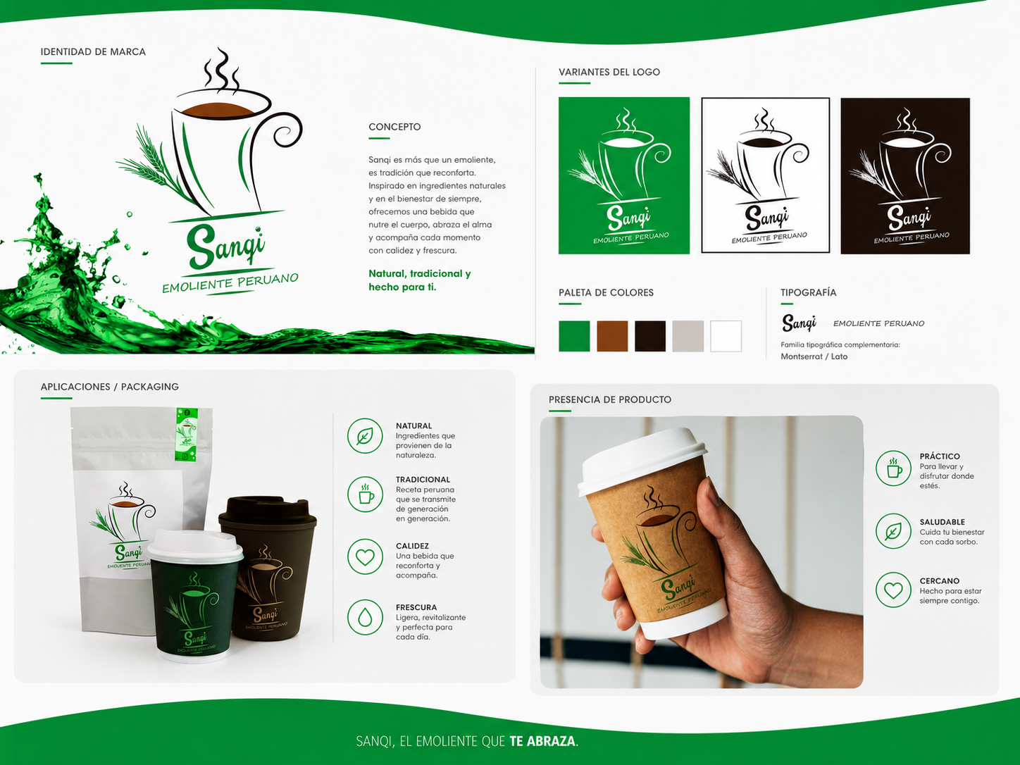 Identidad visual de Sanqi